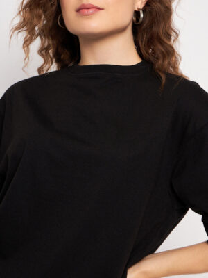 Skidlers Drop-Shoulder Sleeves Oversized Cotton T-shirt