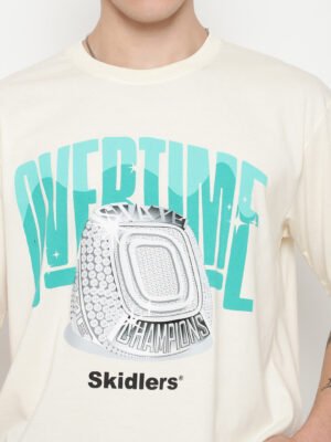 Skidlers Men Printed Applique T-shirt