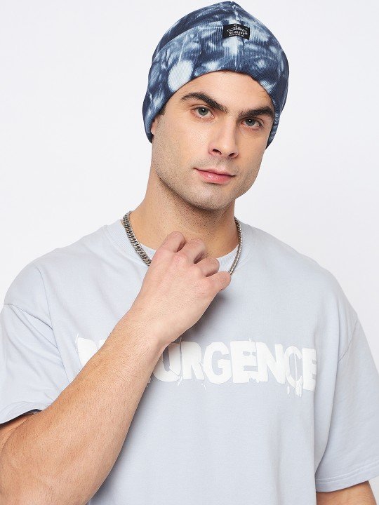 Men Printed Cotton Beanie