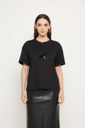 Women Printed Applique T-shirt