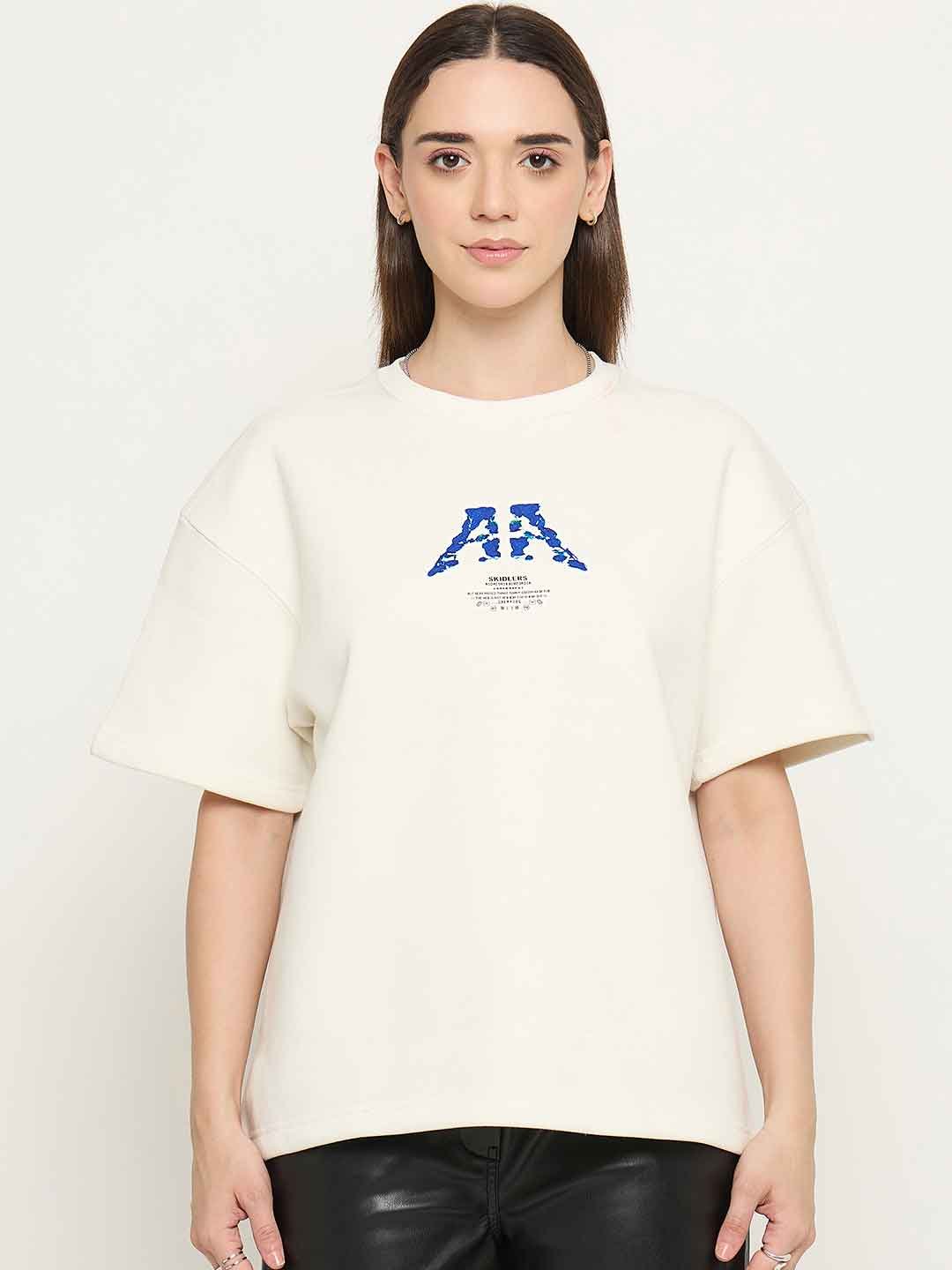 Printed Short Sleeve Sweatshirt